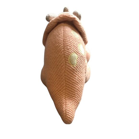 Knitted Triceratops Dinosaur Plush Cuddly Stuffed Animal Spark Create Imagine 12 - Picture 4 of 8